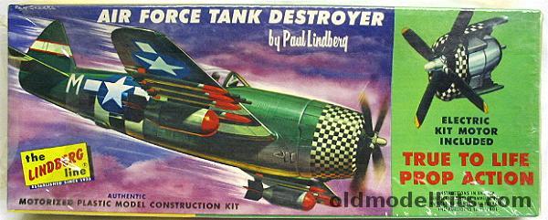 Lindberg 1/48 Air Force Tank Destroyer P-47 Thunderbolt Motorized, 303M-129 plastic model kit